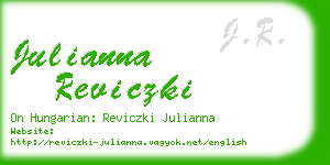 julianna reviczki business card